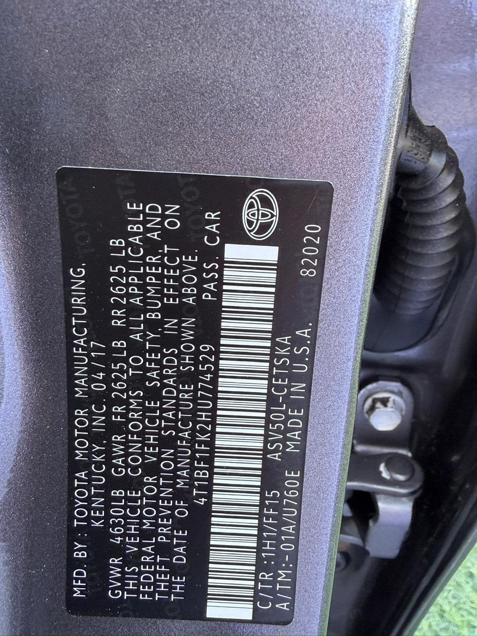 2017 Toyota Camry, SE 8