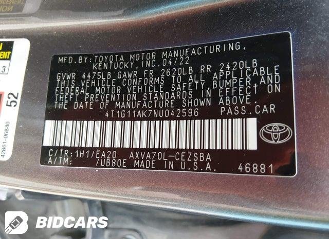 2022 Toyota Camry, SE - صورة 7